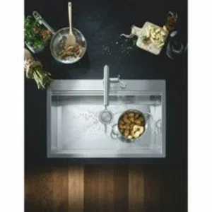 Мойка GROHE из нержавеющей стали, 1 чаша, K800 120-S 102,4/56 1.0 (31586SD0) Мойка GROHE из нержавеющей стали, 1 чаша, K800 120-S 102,4/56 1.0 (31586SD0)