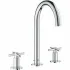 Смеситель для раковины GROHE Atrio двухвентильный на 3 отверстия, хром (20008003) Смеситель для раковины GROHE Atrio двухвентильный на 3 отверстия, хром (20008003)