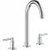 Смеситель для раковины GROHE Atrio двухвентильный на 3 отверстия, хром (20009003) Смеситель для раковины GROHE Atrio двухвентильный на 3 отверстия, хром (20009003)