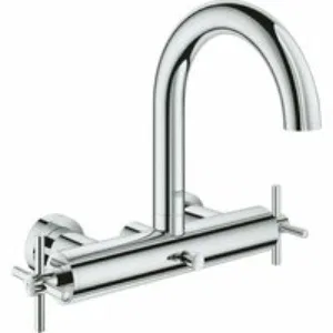 Смеситель для ванны GROHE Atrio двухвентильный, внешнего монтажа, хром (25010003) Смеситель для ванны GROHE Atrio двухвентильный, внешнего монтажа, хром (25010003)