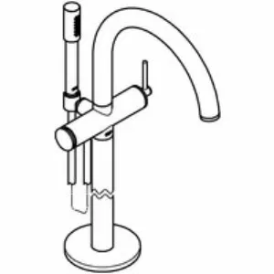 Внешняя часть смесителя для ванны GROHE Atrio напольного монтажа, хром (32653003) Внешняя часть смесителя для ванны GROHE Atrio напольного монтажа, хром (32653003)