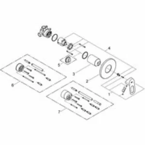 Смеситель для душа GROHE BauLoop в комплекте с монтажной частью, хром (29042000) Смеситель для душа GROHE BauLoop в комплекте с монтажной частью, хром (29042000)