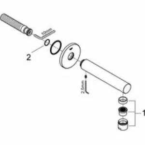 Излив для ванны GROHE Concetto, хром (13280001) Излив для ванны GROHE Concetto, хром (13280001)