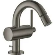 Смеситель для биде GROHE Atrio с донным клапаном, темный графит матовый (32108AL3)