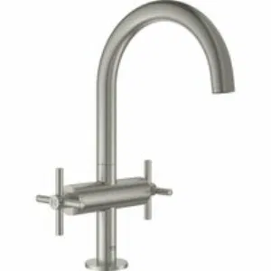 Смеситель для раковины GROHE Atrio двухвентильный, суперсталь (21019DC3) Смеситель для раковины GROHE Atrio двухвентильный, суперсталь (21019DC3)