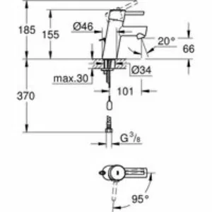 Смеситель для раковины GROHE Concetto, хром (2338110E) Смеситель для раковины GROHE Concetto, хром (2338110E)