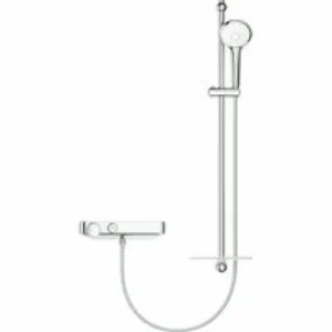 Термостат для душа GROHE Grohtherm SmartControl с душевым гарнитуром, хром (34721000) Термостат для душа GROHE Grohtherm SmartControl с душевым гарнитуром, хром (34721000)