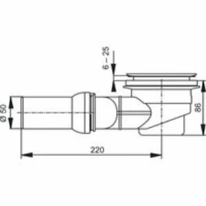 Сливной гарнитур для душевого поддона GROHE, горизонтальный (49534000) Сливной гарнитур для душевого поддона GROHE, горизонтальный (49534000)