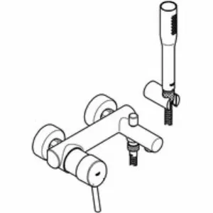 Смеситель для ванны GROHE Concetto, хром (32211001) Смеситель для ванны GROHE Concetto, хром (32211001)