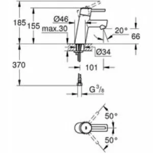 Смеситель для раковины GROHE Concetto с ограничением расхода воды, хром (3224010E) Смеситель для раковины GROHE Concetto с ограничением расхода воды, хром (3224010E)