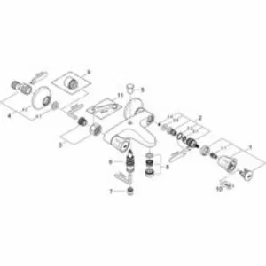 Смеситель для ванны GROHE Costa L, хром (25450001) Смеситель для ванны GROHE Costa L, хром (25450001)