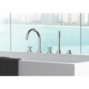 Смеситель для ванны GROHE Atrio двухвентильный, на 5 отверстий, на край ванны, хром (19923003) Смеситель для ванны GROHE Atrio двухвентильный, на 5 отверстий, на край ванны, хром (19923003)