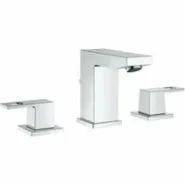 Смеситель для раковины GROHE Eurocube на 3 отверстия с донным клапаном, S-size, хром (20351000)
