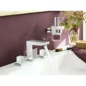 Смеситель для раковины GROHE Eurocube на 3 отверстия с донным клапаном, S-size, хром (20351000) Смеситель для раковины GROHE Eurocube на 3 отверстия с донным клапаном, S-size, хром (20351000)