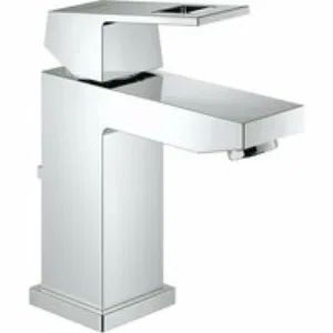 Смеситель для раковины GROHE Eurocube с донным клапаном и ограничением расхода воды, хром (2312700E) Смеситель для раковины GROHE Eurocube с донным клапаном и ограничением расхода воды, хром (2312700E)