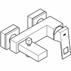 Смеситель для ванны GROHE Eurocube, хром (23140000) Смеситель для ванны GROHE Eurocube, хром (23140000)