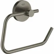 Держатель для туалетной бумаги без крышки GROHE Essentials, тёмный графит матовый (40689AL1)