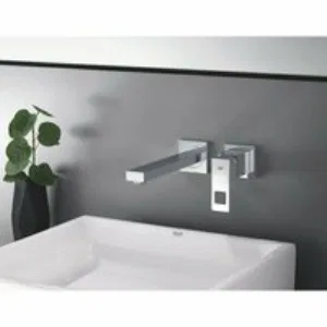 Внешняя часть смесителя для раковины GROHE Eurocube на 2 отверстия, M-Size, хром (23447000) Внешняя часть смесителя для раковины GROHE Eurocube на 2 отверстия, M-Size, хром (23447000)