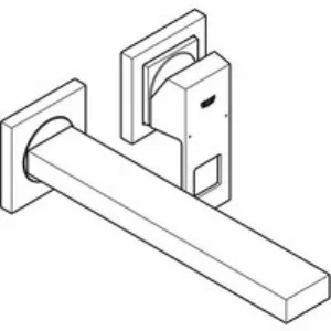 Внешняя часть смесителя для раковины GROHE Eurocube на 2 отверстия, M-Size, хром (23447000) Внешняя часть смесителя для раковины GROHE Eurocube на 2 отверстия, M-Size, хром (23447000)