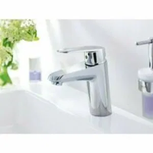 Смеситель для раковины GROHE Eurodisc Cosmopolitan с донным клапаном и ограничением расхода воды, хром (3319020E) Смеситель для раковины GROHE Eurodisc Cosmopolitan с донным клапаном и ограничением расхода воды, хром (3319020E)