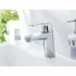 Смеситель для раковины GROHE Eurodisc Cosmopolitan с донным клапаном и ограничением расхода воды, хром (3319020E) Смеситель для раковины GROHE Eurodisc Cosmopolitan с донным клапаном и ограничением расхода воды, хром (3319020E)