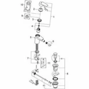 Смеситель для биде GROHE Eurodisc Cosmopolitan с донным клапаном, хром (33244002) Смеситель для биде GROHE Eurodisc Cosmopolitan с донным клапаном, хром (33244002)