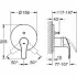 Внешняя часть смесителя для ванны GROHE Eurosmart, хром (24043002) Внешняя часть смесителя для ванны GROHE Eurosmart, хром (24043002)
