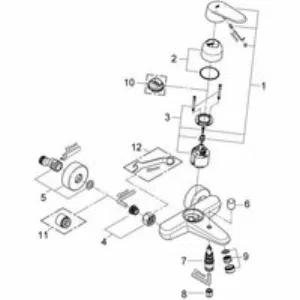 Смеситель для ванны GROHE Eurodisc Cosmopolitan, хром (33390002) Смеситель для ванны GROHE Eurodisc Cosmopolitan, хром (33390002)
