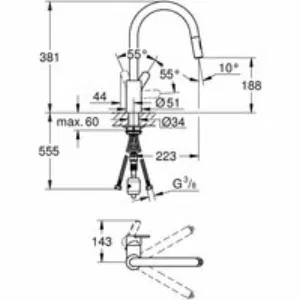 Смеситель для кухни GROHE Eurostyle Cosmopolitan, хром (31482003) Смеситель для кухни GROHE Eurostyle Cosmopolitan, хром (31482003)