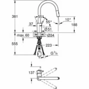 Смеситель для кухни GROHE Concetto, хром (31483002) Смеситель для кухни GROHE Concetto, хром (31483002)