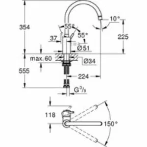 Смеситель для кухни GROHE Concetto, хром (32661003) Смеситель для кухни GROHE Concetto, хром (32661003)