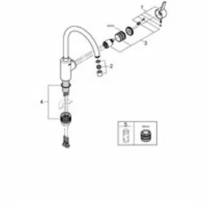 Смеситель для кухни GROHE Eurosmart Cosmopolitan, хром (32843002) Смеситель для кухни GROHE Eurosmart Cosmopolitan, хром (32843002)