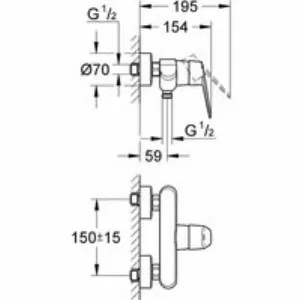 Смеситель для душа GROHE Eurodisc Cosmopolitan, хром (33569002) Смеситель для душа GROHE Eurodisc Cosmopolitan, хром (33569002)
