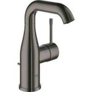 Смеситель для раковины GROHE Essence с донным клапаном, темный графит глянец (23462A01) Смеситель для раковины GROHE Essence с донным клапаном, темный графит глянец (23462A01)