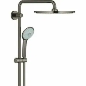 Душевая система GROHE Euphoria System 310 с термостатом для душа, темный графит глянцевый (26075A00) Душевая система GROHE Euphoria System 310 с термостатом для душа, темный графит глянцевый (26075A00)