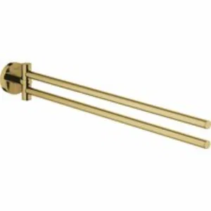 Держатель для полотенца GROHE Essentials двойной, поворотный, холодный рассвет глянец (40371GL1) Держатель для полотенца GROHE Essentials двойной, поворотный, холодный рассвет глянец (40371GL1)