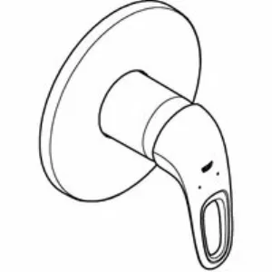 Внешняя часть смесителя для душа GROHE Eurostyle Solid, хром (24048003) Внешняя часть смесителя для душа GROHE Eurostyle Solid, хром (24048003)