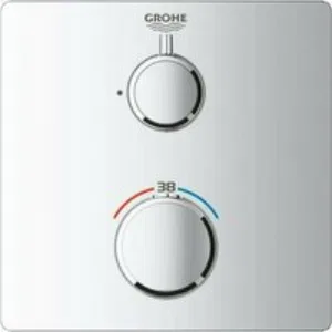 Внешняя часть термостата для душа GROHE Grohtherm, хром (24078000) Внешняя часть термостата для душа GROHE Grohtherm, хром (24078000)