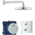 Набор для комплектации душа GROHE Grohtherm: встраиваемый термостатический смеситель с переключателем верхний-ручной душ, квадратная розетка, верхний душ Tempesta 210 с кронштейном, хром (34728000) Набор для комплектации душа GROHE Grohtherm: встраиваемый термостатический смеситель с переключателем верхний-ручной душ, квадратная розетка, верхний душ Tempesta 210 с кронштейном, хром (34728000)