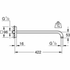 Душевая система GROHE Grohtherm с термостатом для душа, хром (34730000) Душевая система GROHE Grohtherm с термостатом для душа, хром (34730000)