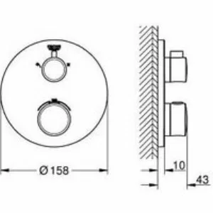 Душевая система GROHE Grohtherm с Rainshower Cosmopolitan 160, хром (34735000) Душевая система GROHE Grohtherm с Rainshower Cosmopolitan 160, хром (34735000)