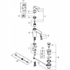 Смеситель для раковины GROHE Eurosmart Cosmopolitan, M-size, хром (23325000) Смеситель для раковины GROHE Eurosmart Cosmopolitan, M-size, хром (23325000)