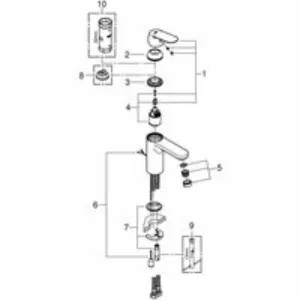 Смеситель для раковины GROHE Eurosmart Cosmopolitan, M-size, хром (23326000) Смеситель для раковины GROHE Eurosmart Cosmopolitan, M-size, хром (23326000)