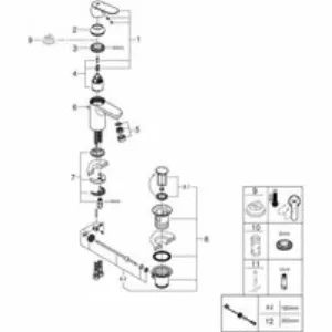 Смеситель для раковины GROHE Eurosmart Cosmopolitan с донным клапаном, низкий излив, хром (32825000) Смеситель для раковины GROHE Eurosmart Cosmopolitan с донным клапаном, низкий излив, хром (32825000)