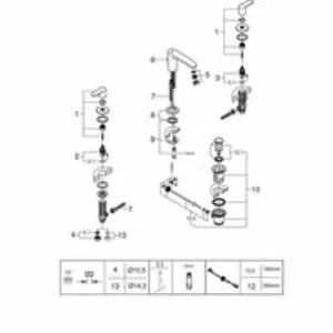 Смеситель для раковины GROHE Eurostyle Cosmopolitan на 3 отверстия, S-size, хром (20208002) Смеситель для раковины GROHE Eurostyle Cosmopolitan на 3 отверстия, S-size, хром (20208002)