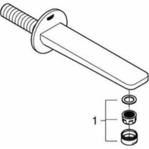 Излив для ванны GROHE Lineare, хром (13383001) Излив для ванны GROHE Lineare, хром (13383001)