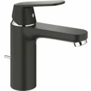Смеситель для раковины GROHE Eurosmart Cosmopolitan с донным клапаном, черный сатин (23325KW0)