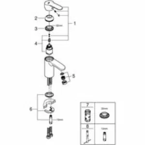 Смеситель для раковины GROHE Eurostyle Cosmopolitan, S-size, хром (3246820E) Смеситель для раковины GROHE Eurostyle Cosmopolitan, S-size, хром (3246820E)