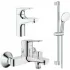 Готовый комплект для ванной комнаты GROHE BauEdge, хром (NB0048) Готовый комплект для ванной комнаты GROHE BauEdge, хром (NB0048)