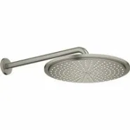 Верхний душ GROHE Rainshower с душевым кронштейном, 1 режим, темный графит матовый, (26066AL0)